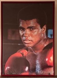 Poster Muhammad Ali con cornice 100x70