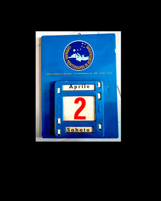 Mediterranea calendario tabella targa original '52