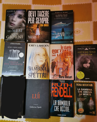 Lotto 10 libri buono stato thriller psicologici