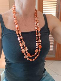 Collana in Vetro soffiato orange