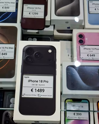 IPHONE 18 PRO 256 GB nero nuovo