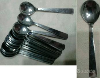 36 cucchiaini da caffe in acciaio inox