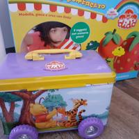 Formine per il didò e scatola in latta winnie pooh