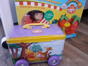 Formine per il didò e scatola in latta winnie pooh