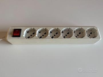 Ciabatta Multipresa Presa Multipla bianco 6 posti