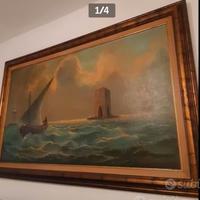 Quadro olio su tela Mario Fabiani