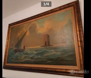 Quadro olio su tela Mario Fabiani
