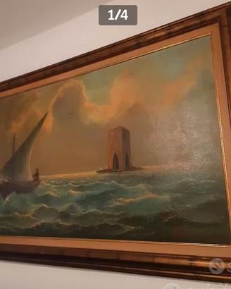 Quadro olio su tela Mario Fabiani