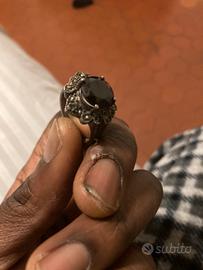 Anello Argento 925 con zaffiro taglio ovale