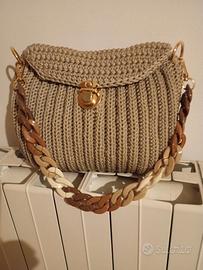 Eleganza, artigianale Pochette a tracolla Handmade