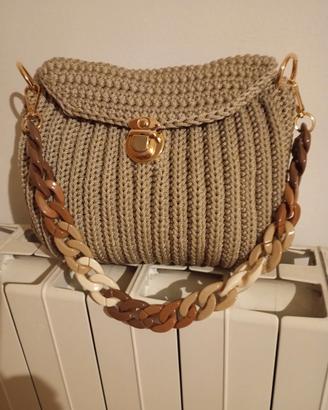 Eleganza, artigianale Pochette a tracolla Handmade