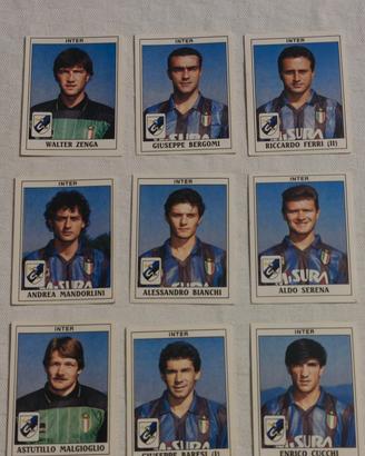 9 figurine calciatori Panini Inter 1989-90