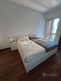 IKEA MALM bianco: 2 Letti singoli + 2 Comodini