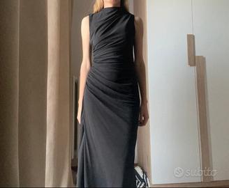 vestito lungo nero taglia S-XS