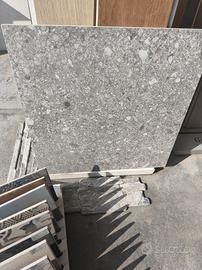 gres porcellanato formato 60x60 effetto pietrisco 