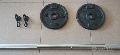 Bilanciere Decathlon + dischi e fermadischi