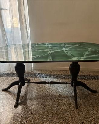 Tavolo mamo e legno anni 60
