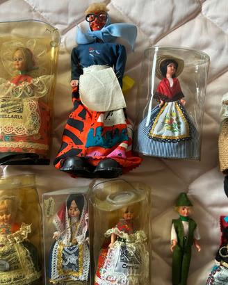 Lotto Collezione Bambole SouvenirRegionali Vintage