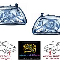 2 X FARO FANALE PROIETTORE ANTERIORE PER L200 1996