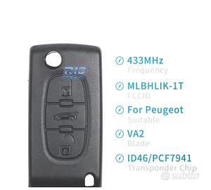 CHIAVE COMPLETA PER PEUGEOT E CITROEN VA2