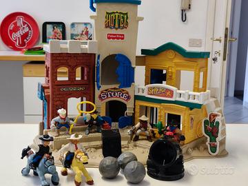 Gioco Fisher-Price Città Wester anni 90 vintag