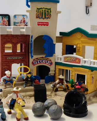 Gioco Fisher-Price Città Wester anni 90 vintag
