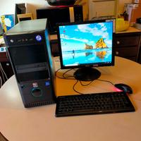 PC+MONITOR+ TASTIERA+MOUSE, WINDOWS 10.