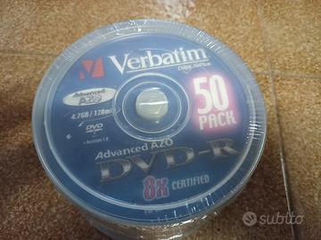 Verbatim 50 DVD-R advanced azo 8x nuovi sigillati 