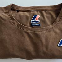 K-Way Seril Travel T-shirt unisex Brown Corda