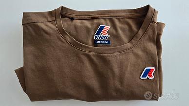 K-Way Seril Travel T-shirt unisex Brown Corda