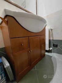 Mobile bagno in noce