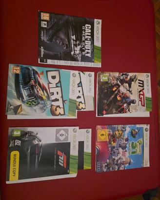 Copertine e manuali giochi Xbox 360