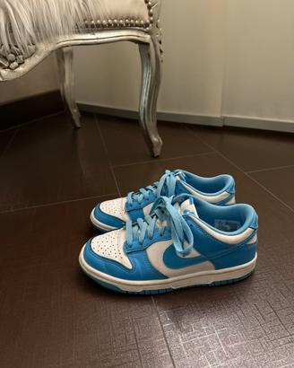 nike dunk low bianche e azzurre 36