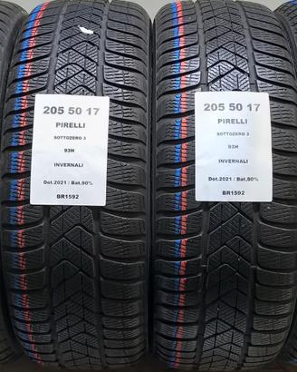 4 GOMME 205 50 17 PIRELLI BR1592