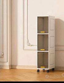 Mobiletto Salvaspazio Slim GOSOLARA – 3 Ripiani co