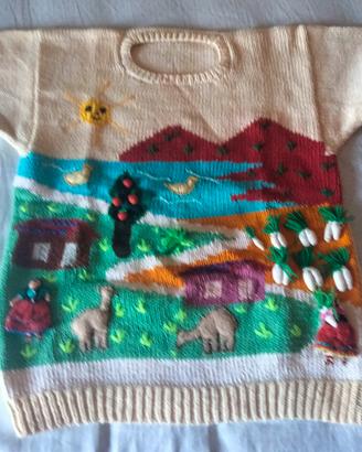 Maglia originale dal Perù in puro cotone
