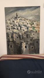quadro olio su tela Matera 