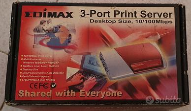 Edimax 3-Port Print Server PS-3103P LPT1-Vintage