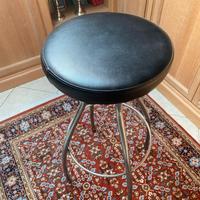 Sgabello da bar vintage in acciaio