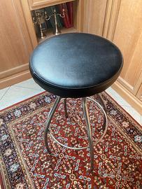 Sgabello da bar vintage in acciaio