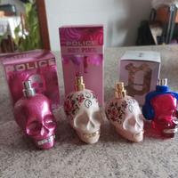Bottigliette e scatole  vuote profumo Police