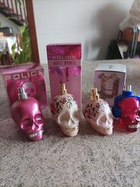Bottigliette e scatole  vuote profumo Police