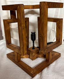 Lampada in legno