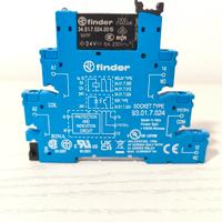 Relè Finder serie 34 con zoccolo Finder 93.01.7.02