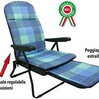 Sedia sdraio con imbottitura