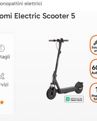 Monopattino xiaomi electric scooter 5