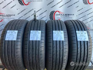 4 pneumatici 215/60 r16 nexen estive seminuove