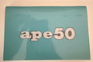 Libretto istruzioni Piaggio Ape 50