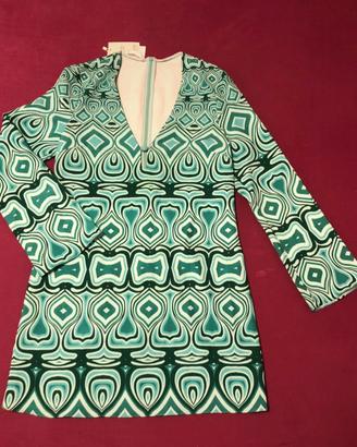 Vestito a fantasia verde Mango