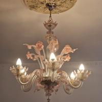 lampadario e applique Murano